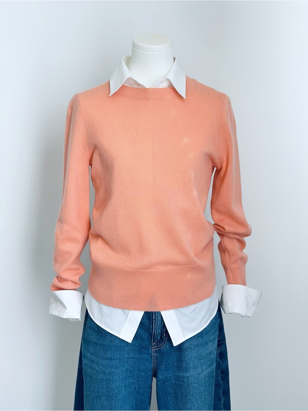 J.Crew Excellent Condition 100% Cashmere Crewneck Sweater Women’s XS Coral Peach